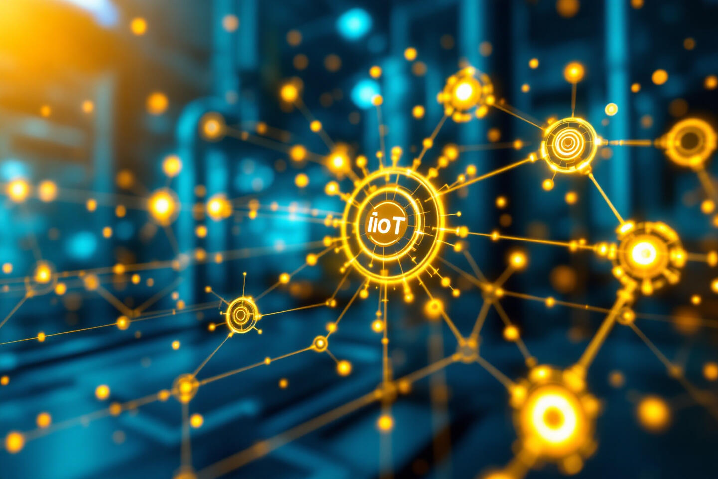 Abbildung der Vernetzung eines IIoT Gewebes.