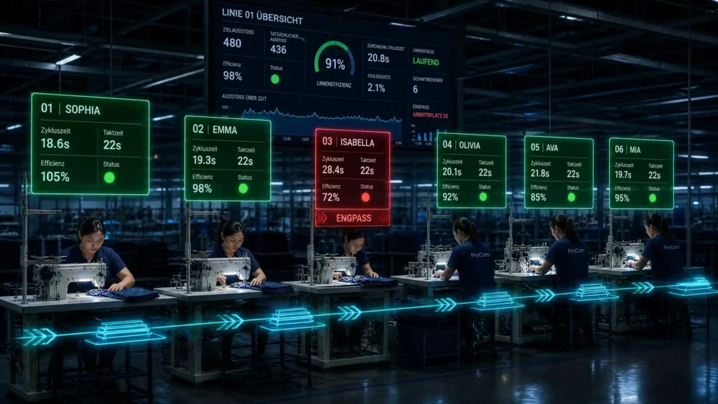 Manuelles vs. digitales Line Balancing: Die Rolle von Apparel Production Monitoring