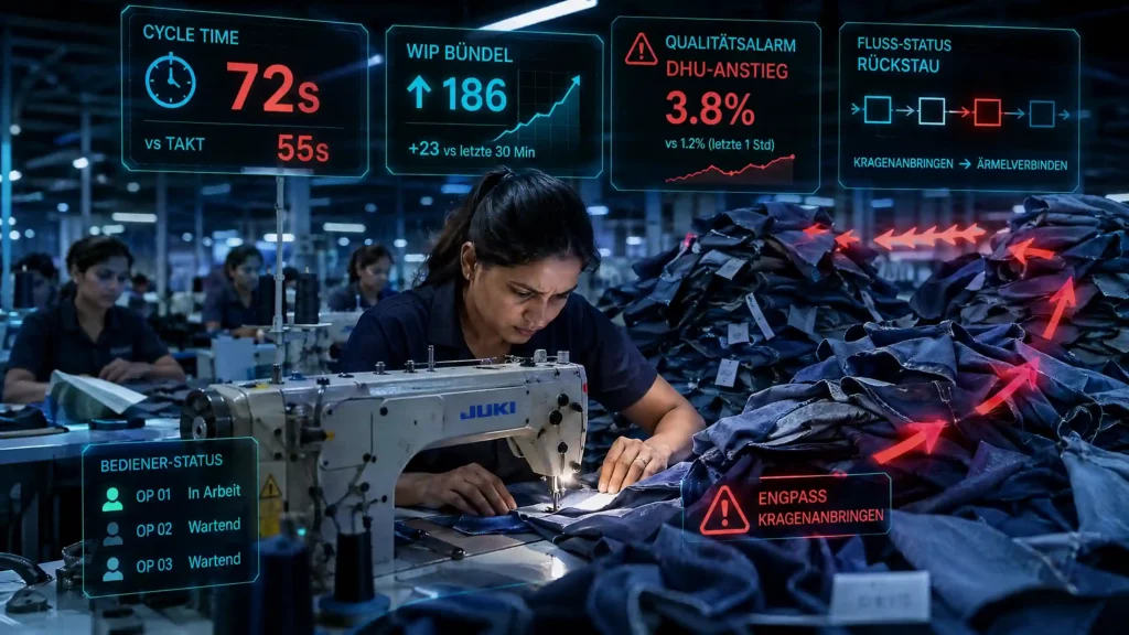 Warum die Sewing Line Efficiency über Nacht einbricht