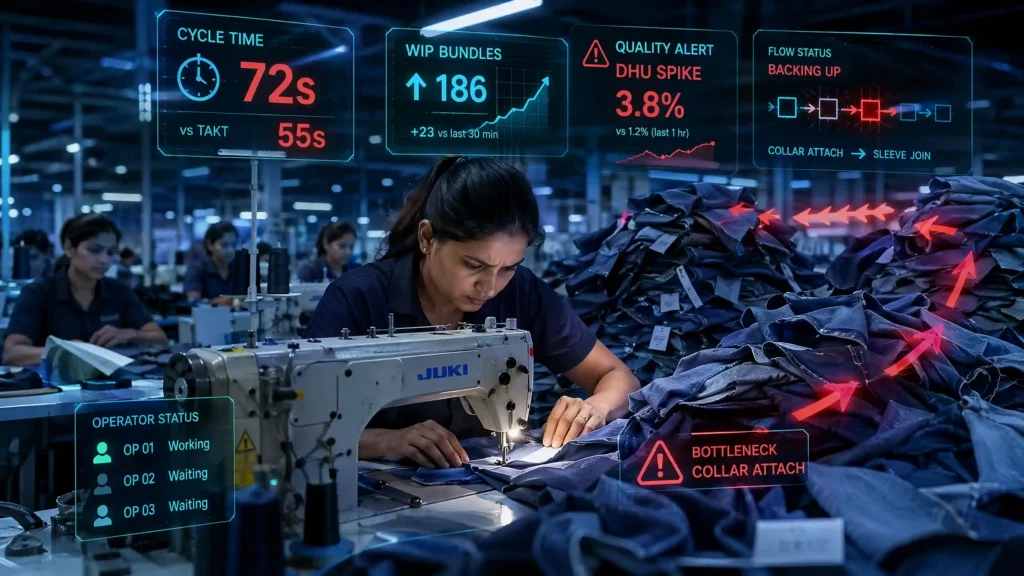 Why Sewing Line Efficiency Drops Overnight