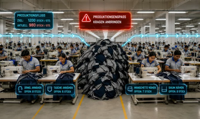 Line Balancing Manufacturing in Nähfabriken: Methoden, Kennzahlen & Echtzeitdaten