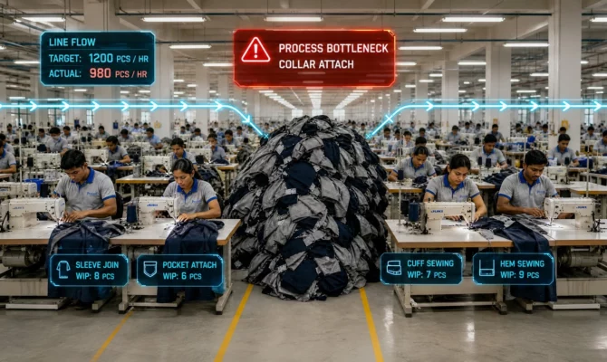 Line Balancing Manufacturing in Sewing Factories: Methods, Metrics & Live Data